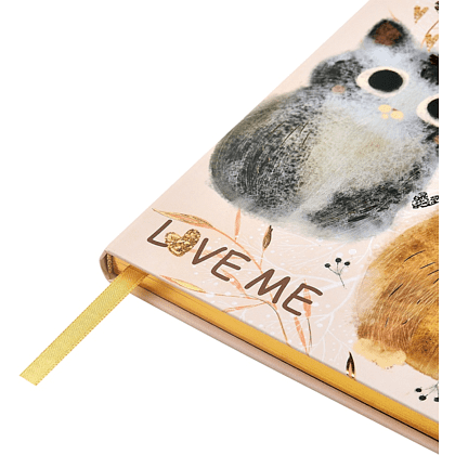 Еженедельник недатированный "Love me", А5, 144 страниц, линованный, бежевый - 4