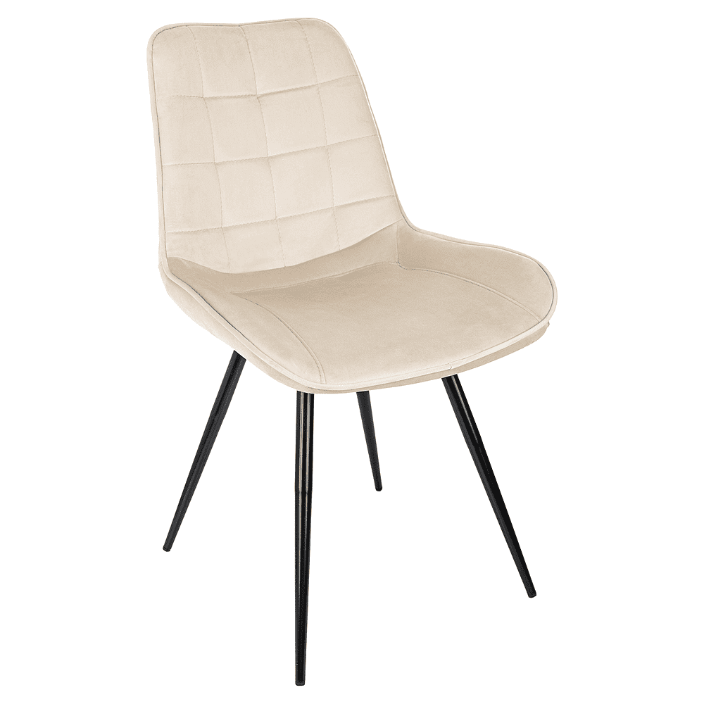 Стул Бюрократ "CH-K2_4", ткань, бежевый, металл, черный, комплект 4 штуки - 2