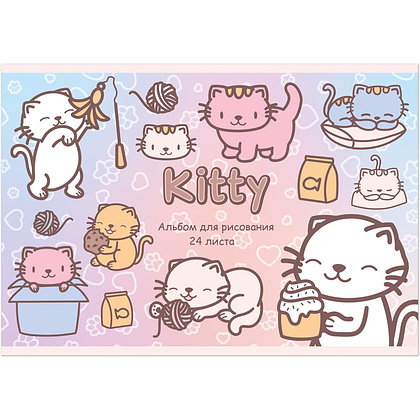 Альбом для рисования "KITTY KAWAII", A4, 24 листа - 2