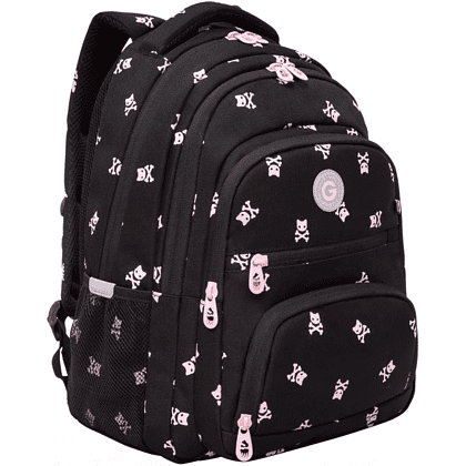 Рюкзак школьный "Kitty Skull", черный - 3