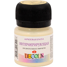Краска акриловая интерферирующая "Декола", 965 золотая, 20 мл., банка