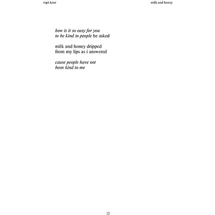 Книга "Milk and Honey. Белые стихи, покорившие мир", Рупи Каур - 4