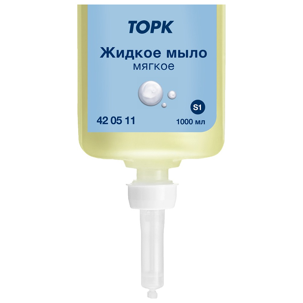 Мыло жидкое ТОРК Комфорт S1, 1 л, мягкое (420511) - 4