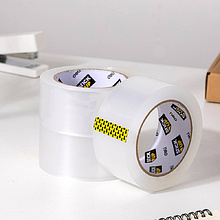 Клейкая лента упаковочная "Deli" 48х54,9 мм/м, 45 мкм, прозрачная