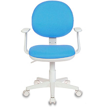Кресло для детей Бюрократ "CH-W356AXSN/15-", ткань, пластик, голубой