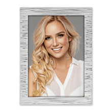 Фоторамка "DANZICA", 10х15 см, металл со стеклом, серебристый