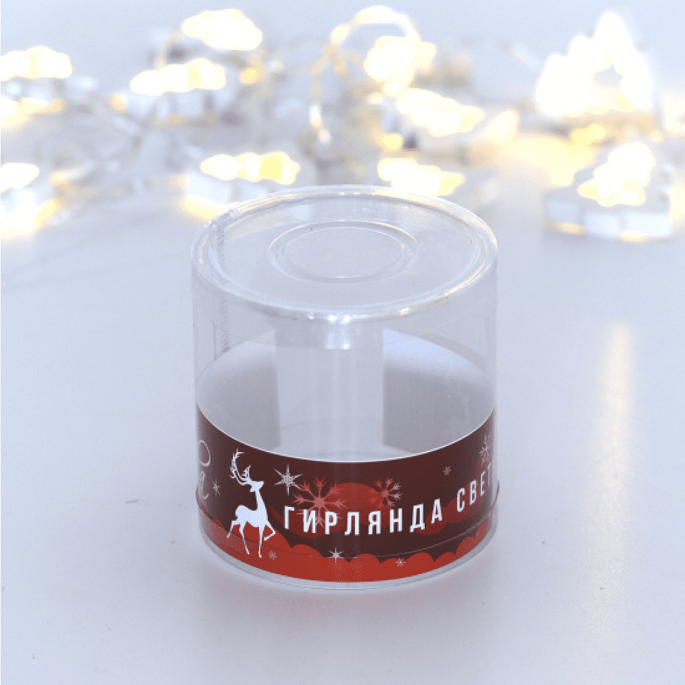 Гирлянда электрическая LED "Нить" с насадками "Елочка", 2,5 м, тепло-белый - 2