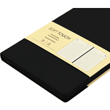 Ежедневник недатированный "Soft Touch. Черный", A5, 136 листов, черный