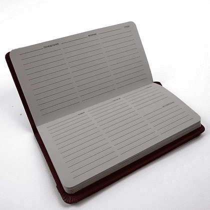 Планинг надатированный "Joy Book. Крем-брюле", искусственная кожа, на резинке, коричневый - 4