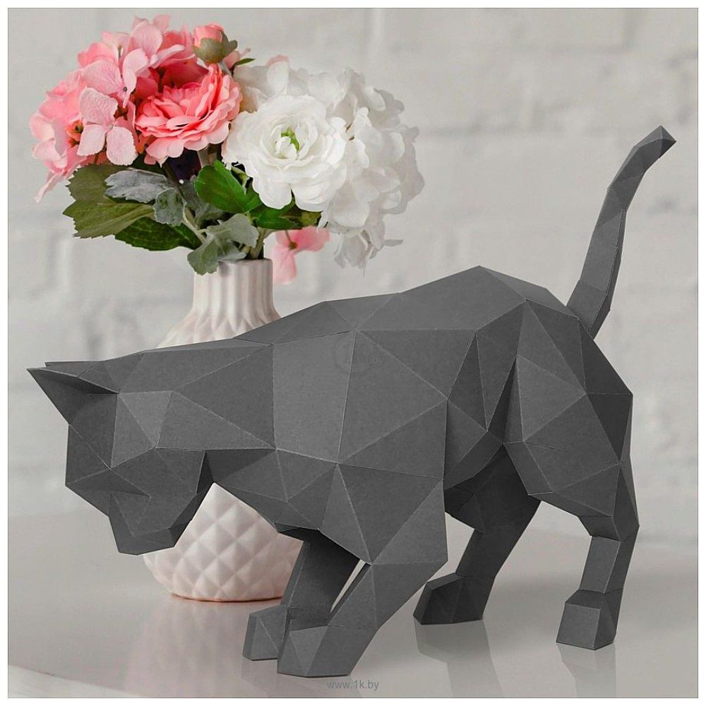 Набор для 3D моделирования "Кот Дымок", графитовый - 4
