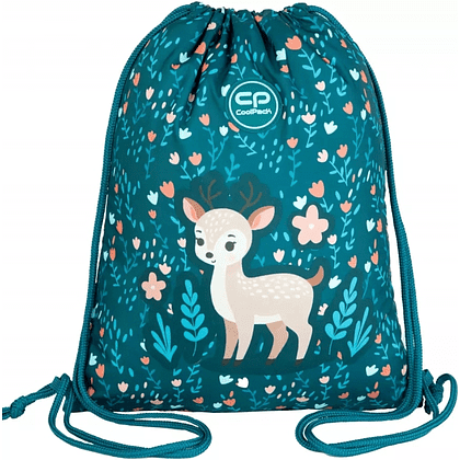 Мешок для обуви CoolPack "Deer", полиэстер, синий