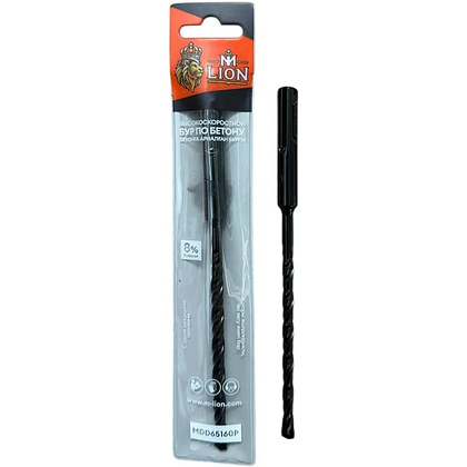 Бур по бетону M-Lion, MDD14160P, 14х160 мм, SDS+, двойная резьба