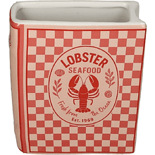 Ваза доломитовая "Lobster", 15х5.5х18 см, красный
