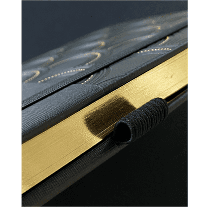 Ежедневник датированный "Art deco gold", А5, 384 страницы, черный, золотой, 2026 - 3