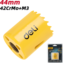 Коронка биметаллическая Deli YS EDH-SKK044-E1, 44 х 38 мм, М14