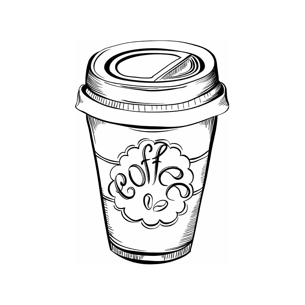 Раскраска "Вкус утра. Чай и кофе" - 12