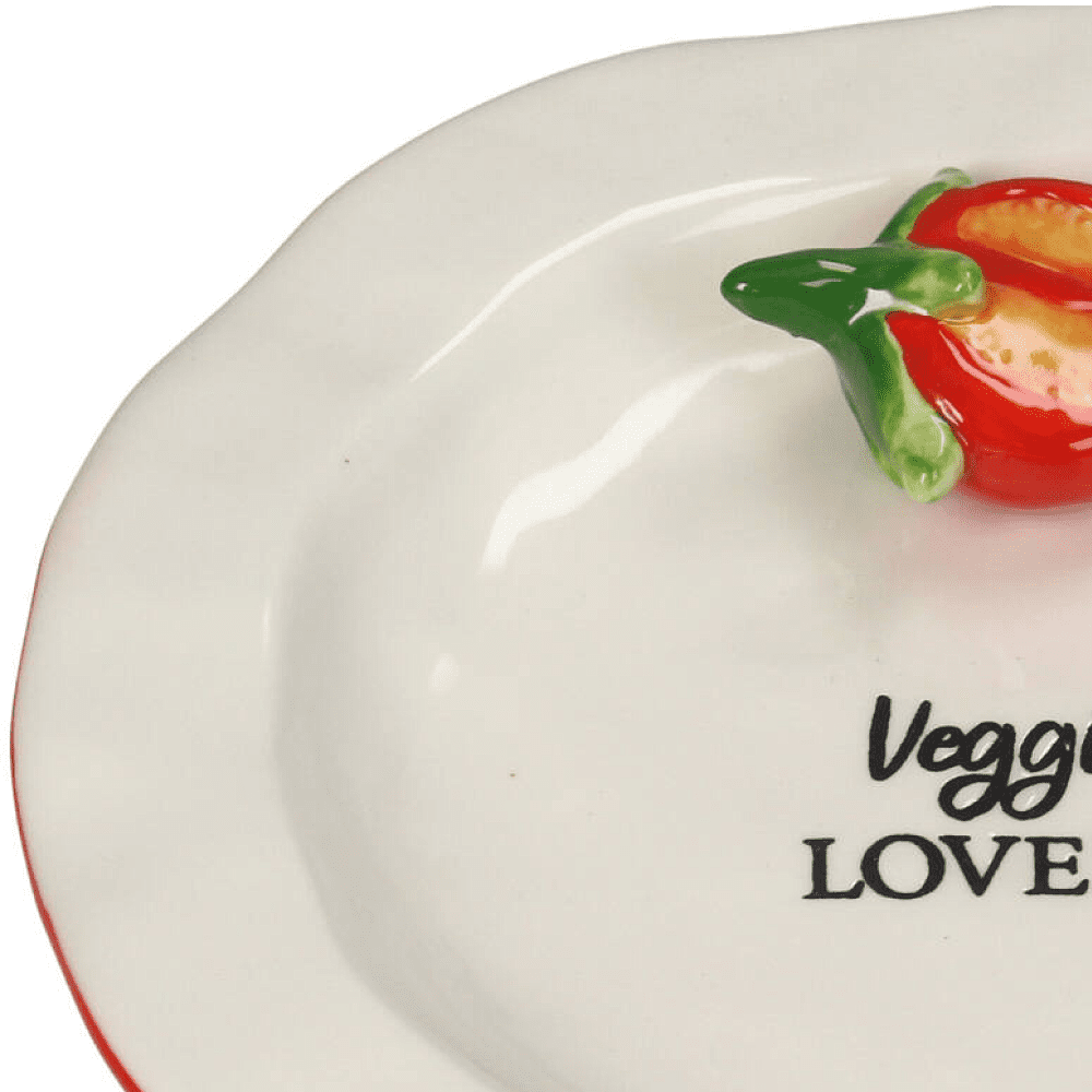 Тарелка фарфоровая "Tomato", 15.4х15.4 см, белый - 2