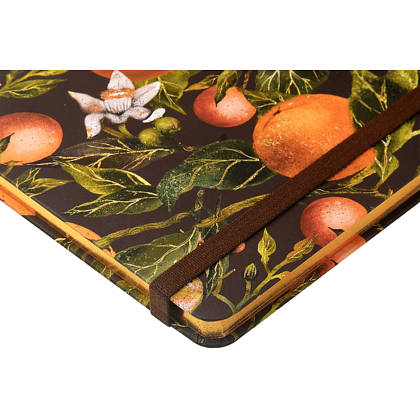 Еженедельник недатированный "Flora. Paradise. Oranges", А5, 144 страниц, линованный, оранжевый, зеленый - 3