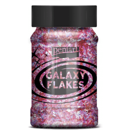 Хлопья декоративные "Pentart Galaxy Flakes", 15 гр, розовая Юнона