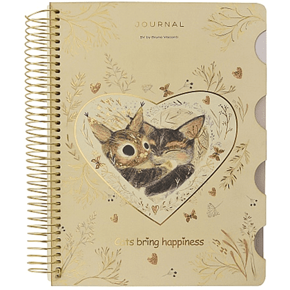 Книга записная  "Love me", В5, 120 листов, клетка, линейка, точка, бежевый - 2