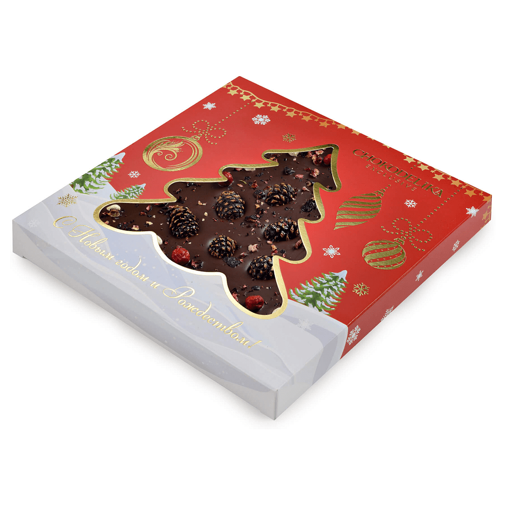 Шоколад темный "Таежный подарок", 150 г, новогодняя упаковка - 2