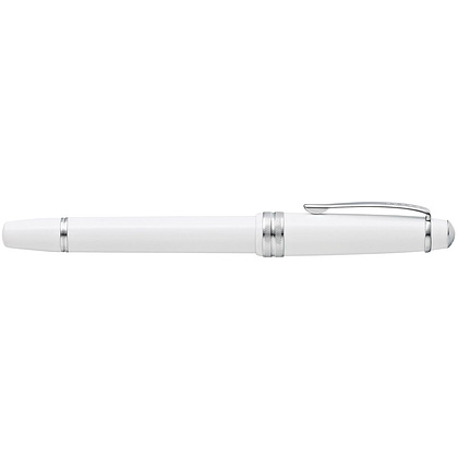 Ручка перьевая "Cross Bailey Light", M, белый, серебристый, патрон черный - 4