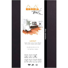 Скетчбук "Rhodia Touch Marker Pad", А4+, 100 г/м2, 50 листов, черный