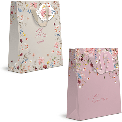 Пакет бумажный подарочный "Italy Garden LVS", 25.5х31.5х11 см, ассорти