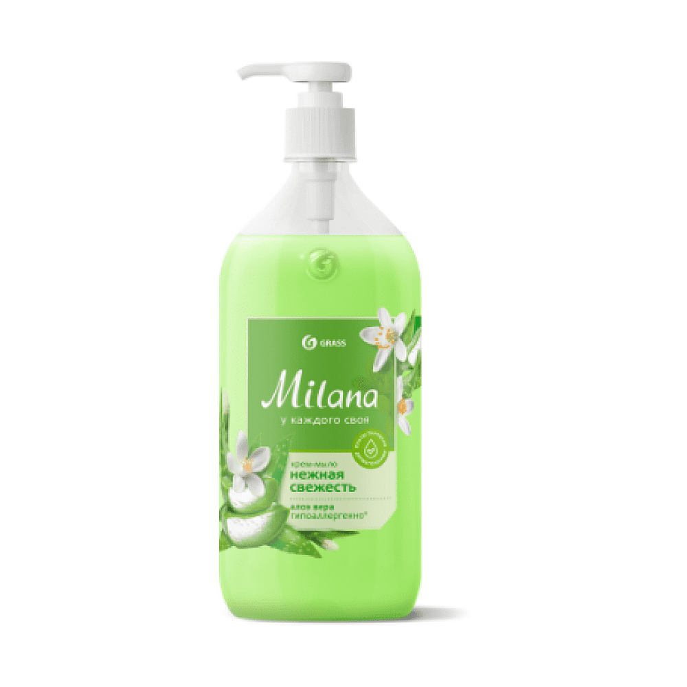 Крем-мыло жидкое Grass Milana, алоэ вера, 500 мл
