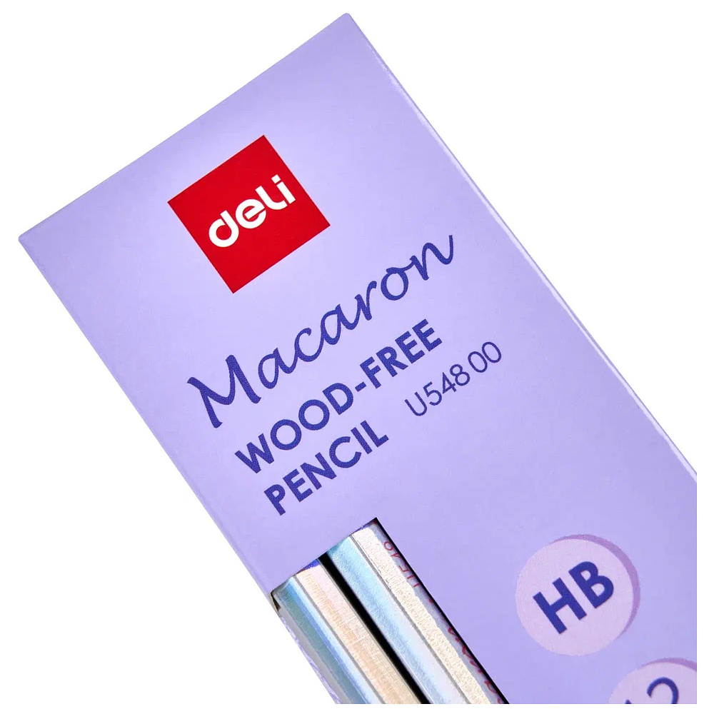 Карандаш простой "Macaron", HB, с ластиком, ассорти - 4