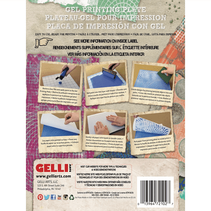 Пластина для печати "Gelli Arts", 22.9х30.5 см - 2