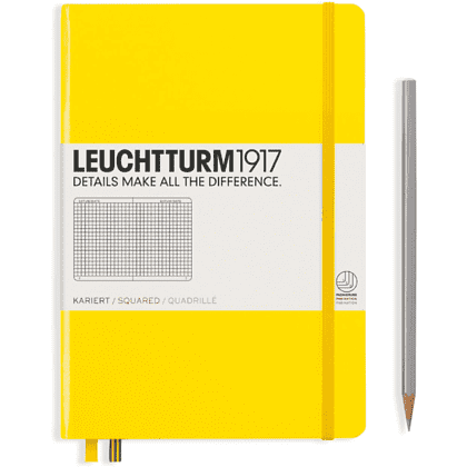 Блокнот "Leuchtturm1917. Classic", А5, 251 листов, клетка, лимонный