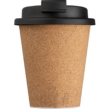 Стакан "Andenne", пластик, пробка, 350 мл, бежевый