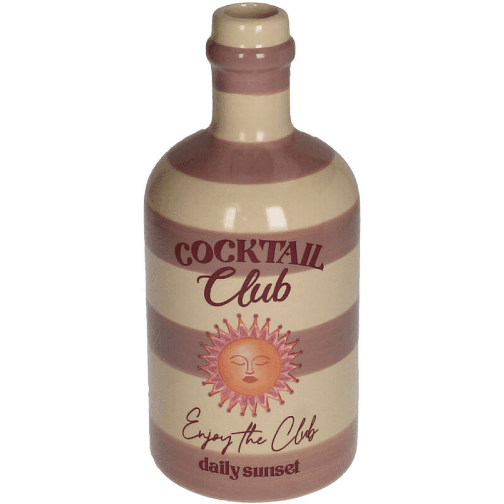 Ваза керамическая "Coctail Club", 9.5х9.5х21 см, разноцветная