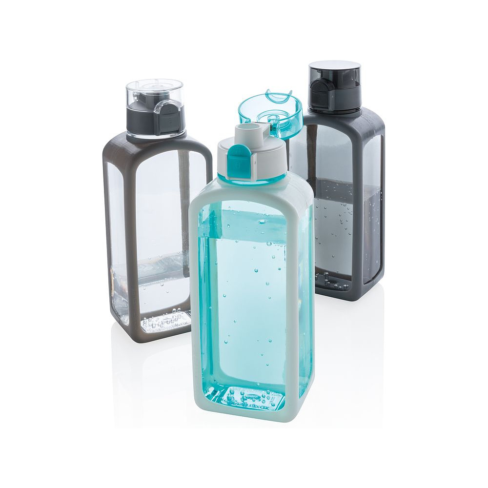 Бутылка для воды "P436.253", пластик, силикон, 600 мл, прозрачный, белый - 5