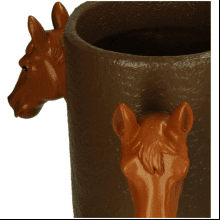 Ваза "Horse", полирезина, коричневый