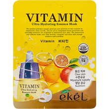 Маска для лица тканевая "EKEL", с витамином С