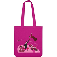 Сумка для покупок "Лечу к своим мечтам", хлопок, фуксия