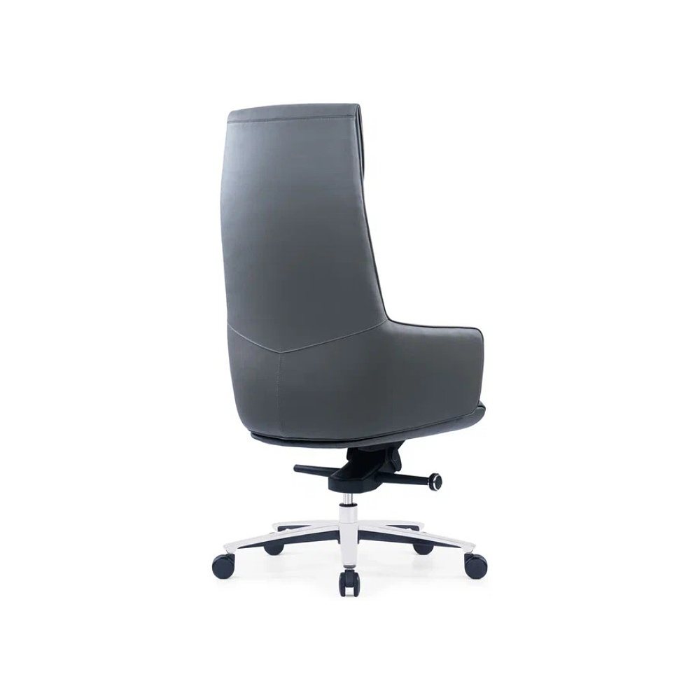 Кресло компьютерное SitZone CH-500A, кожа, алюминий, черный - 4