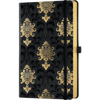 Блокнот Castelli Milano "Baroque Gold", А5, 96 листов, линейка, черный, золотой