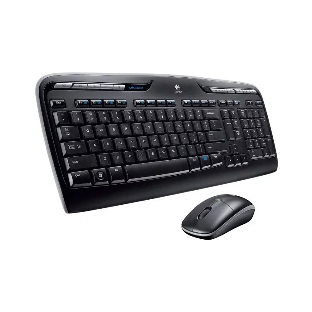 Комплект клавиатура и мышь Logitech "MK330", набор, черный - 2