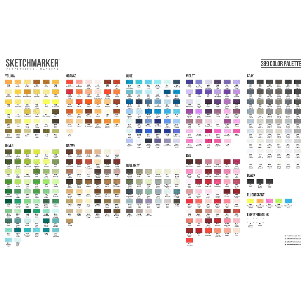 Маркер перманентный двусторонний "Sketchmarker", GG3 серо-зеленый 3 - 2