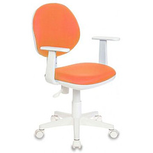 Кресло "Бюрократ CH-W356AXSN", ткань, пластик, оранжевый