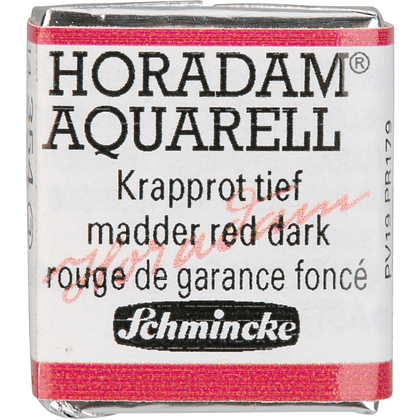 Краски акварельные "Schmincke Horadam", 354 краплак красный темный, полукювета