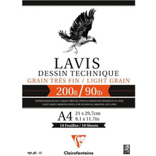 Блок-склейка "Lavis", А4, 200 г/м2, 10 листов