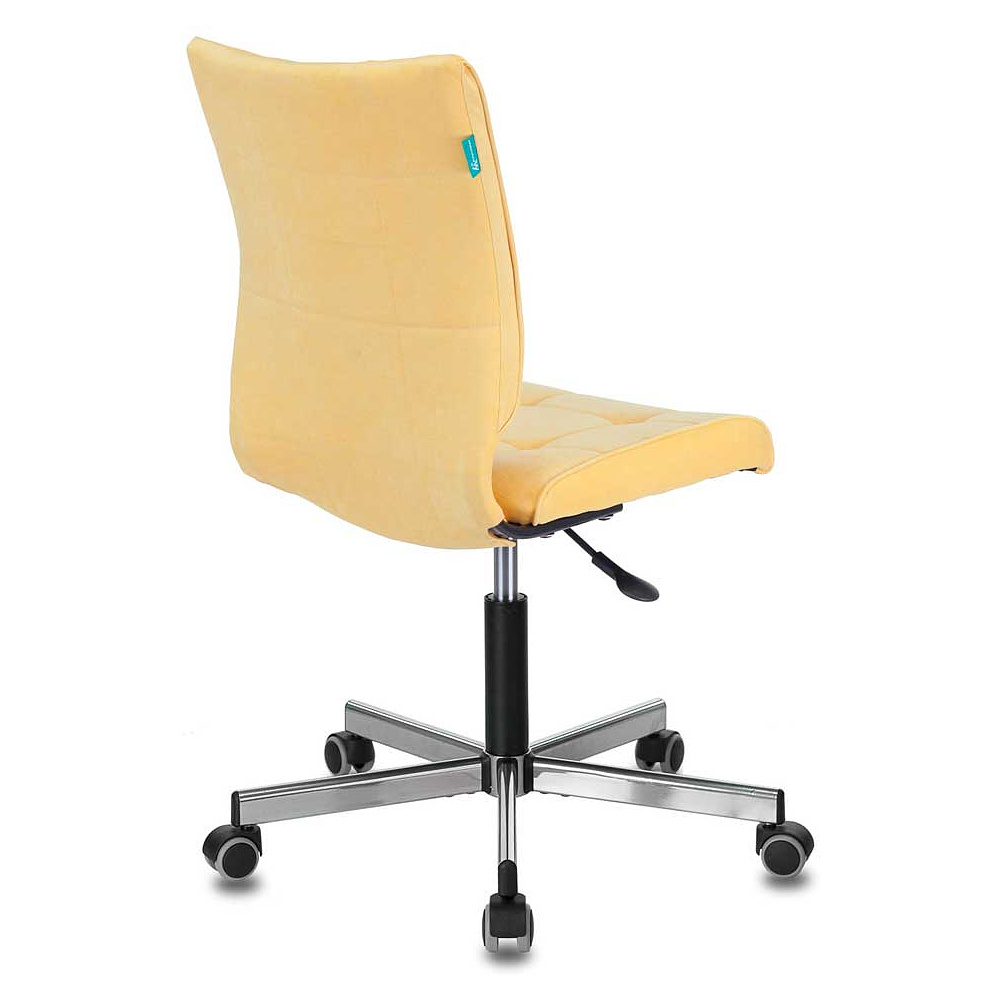 Кресло для персонала Бюрократ "СH-330M/VELV74", ткань, металл, желтый - 4