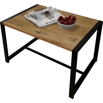 Стол журнальный ALLERD RION, черный муар, Дуб Нокс