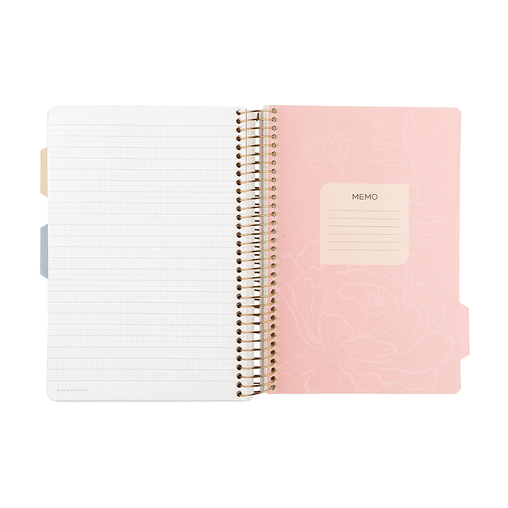 Книга записная "Flora. Гранат", A5, 200 листов, клетка, линейка, точка, черный, красный - 5