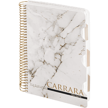 Книга записная "Carrarra", A5, 200 листов, клетка, линейка, точка, белый