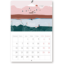 Календарь настенный "Moments", А4, на 2026, на склейке